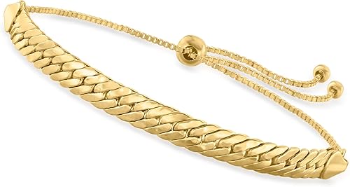 Pulsera Bolo Canaria de Oro Amarillo de 10 kt, Oro, Sin gemas.