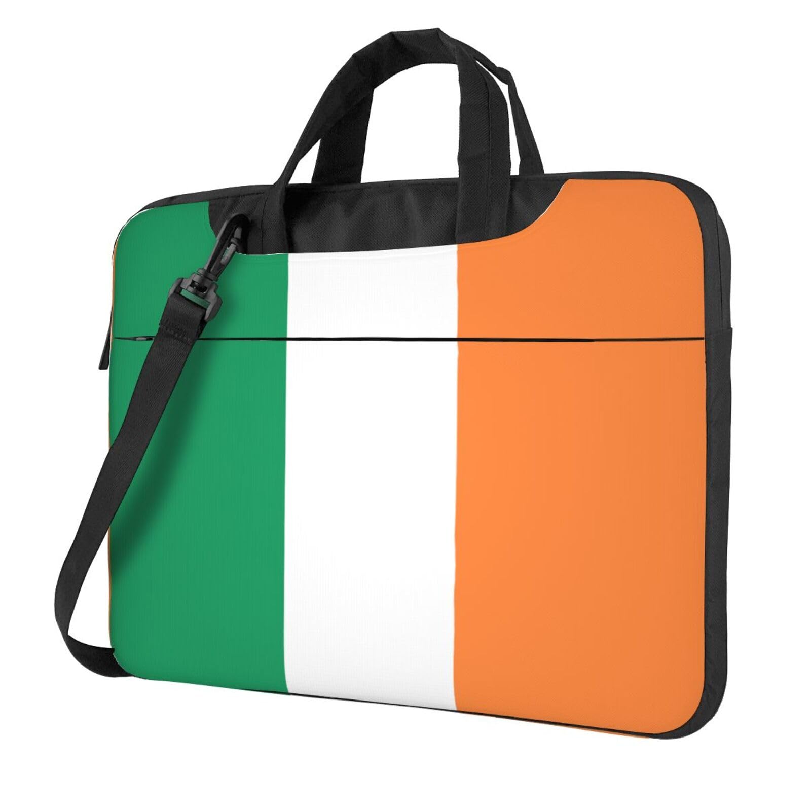 Bolsa de hombro para laptop con bandera irlandesa y maletín de ordenador 8