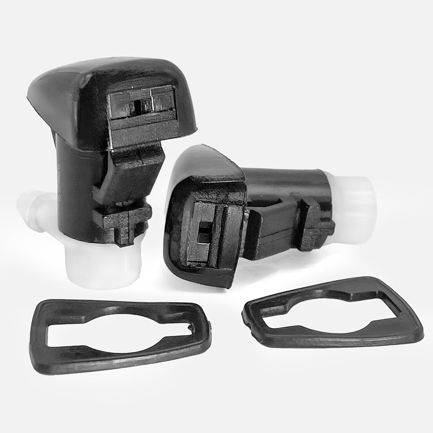 Click&Fit Windshield Nozzle Sprayers compatible with Chrysler 300 2011-2017, Dodge 2007-2018, Jeep 2006-2021 – Wiper washer water jets replacement 68269108AA, Single Fan Repair Kit
