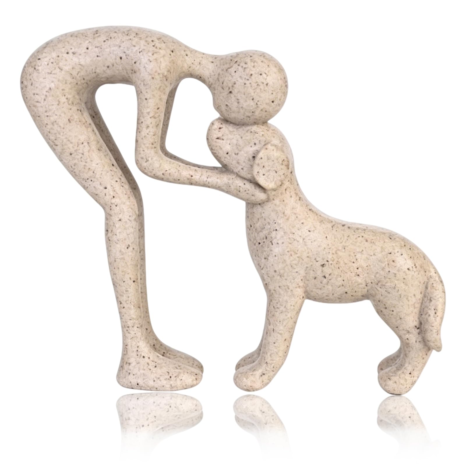 Mémorial animal de compagnie, sculpture d'un garçon et son chiot