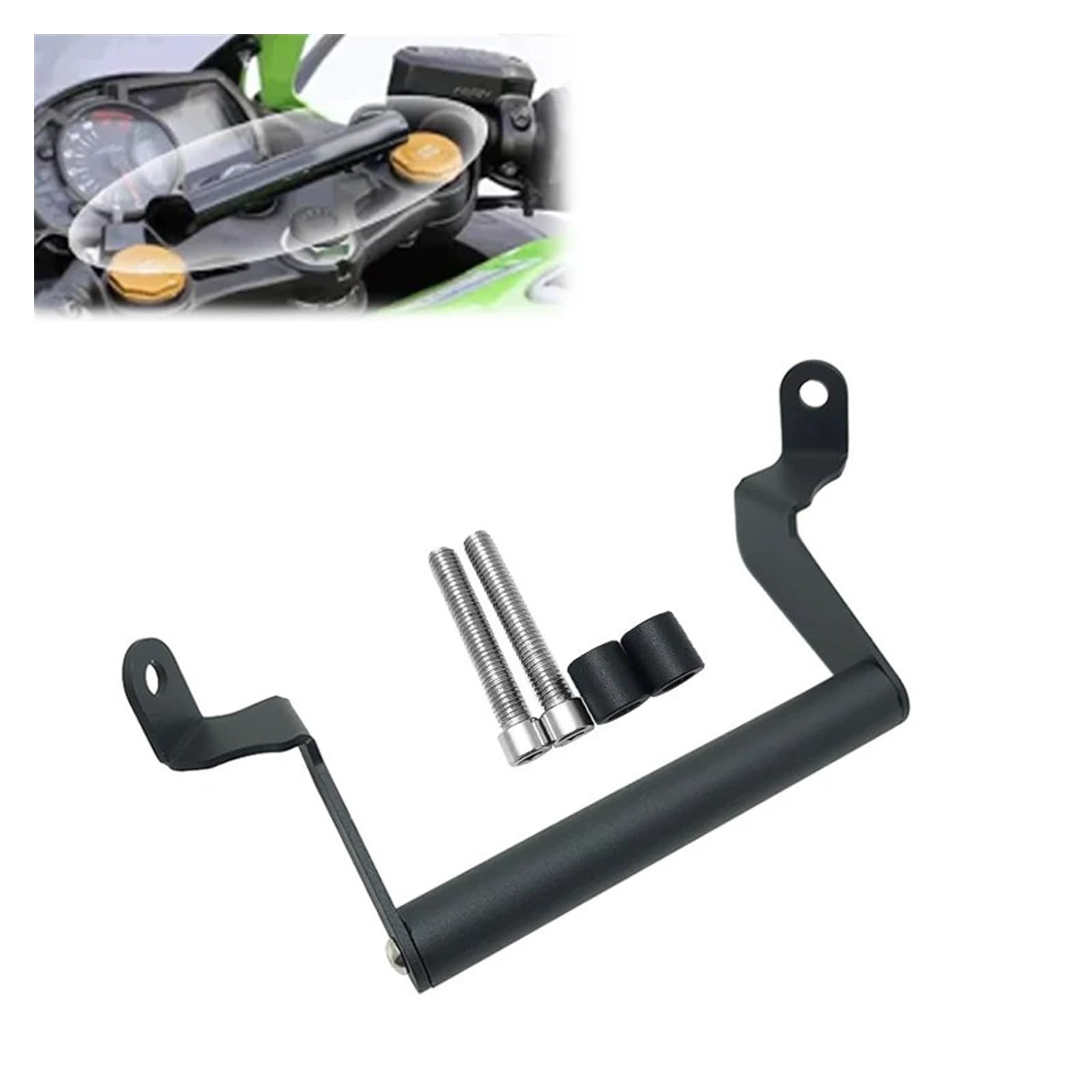 Motocicleta GPS Soporte Para Kawasaki Para ZX25R Para Ninja Para ZX-25R Para ZX-SE 2021 2022 2023 Soporte Teléfono Barra Frontal Motocicleta Soporte Navegación Teléfono GPS GPS Navegación Soporte