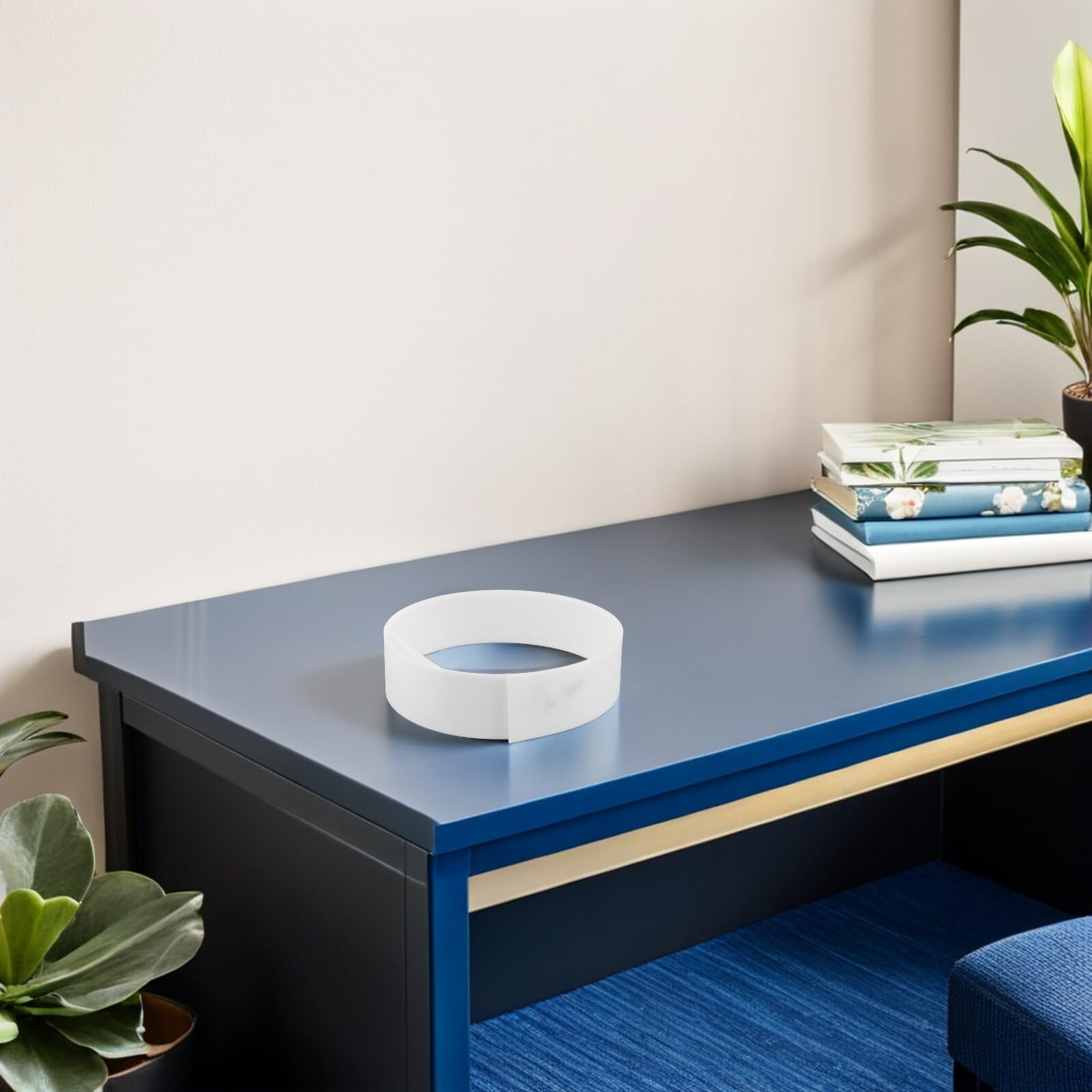 TOPBATHY Flexibler LED Streifen Diffusor aus Acryl 122x3,5cm Milchig Weiß Biegsam mit Selbstklebender Rückseite Lichtstreifen Diffusor für Deckenleuchten im Büro und Zuhause