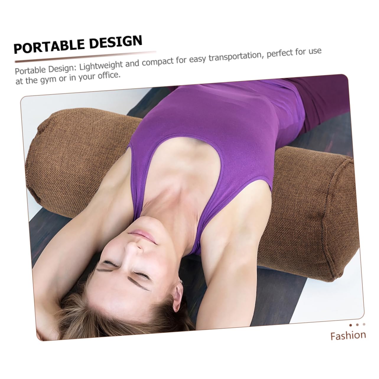 Almohada 1 Pieza de Yoga Cilíndrica para Cuello, y Piernas