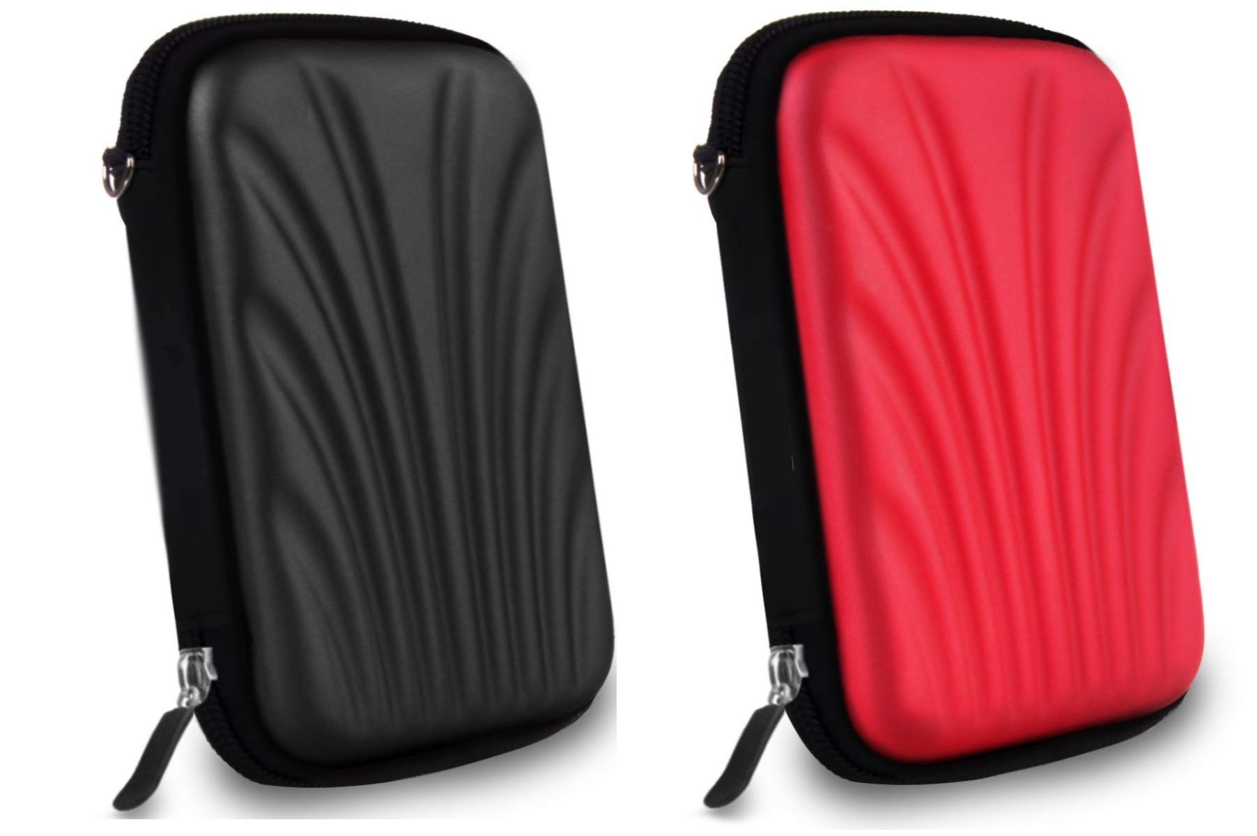 AlexVyan 2 Pcs Combo Black and Red Shock Proof 2.5 Inch Laptop External Hard Disk Case Protector for Sony Transcend ADATA HP Seagate WD Toshiba Cover HDD Case Casing Carry Bag Pouch Sleeve Enclosure (B07RTK9YN1) Amazon Price History, Amazon Price Tracker
