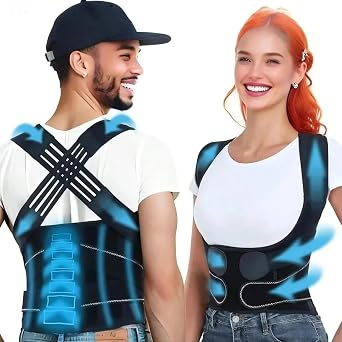 Back Brace Posture Corrector for Women and Men - Adjustable Shoulder Straightener, Lower Back Pain Relief, Back Straighter Instant Posture Corrector - Scoliosis, Hunchback, Hump, Thoracic