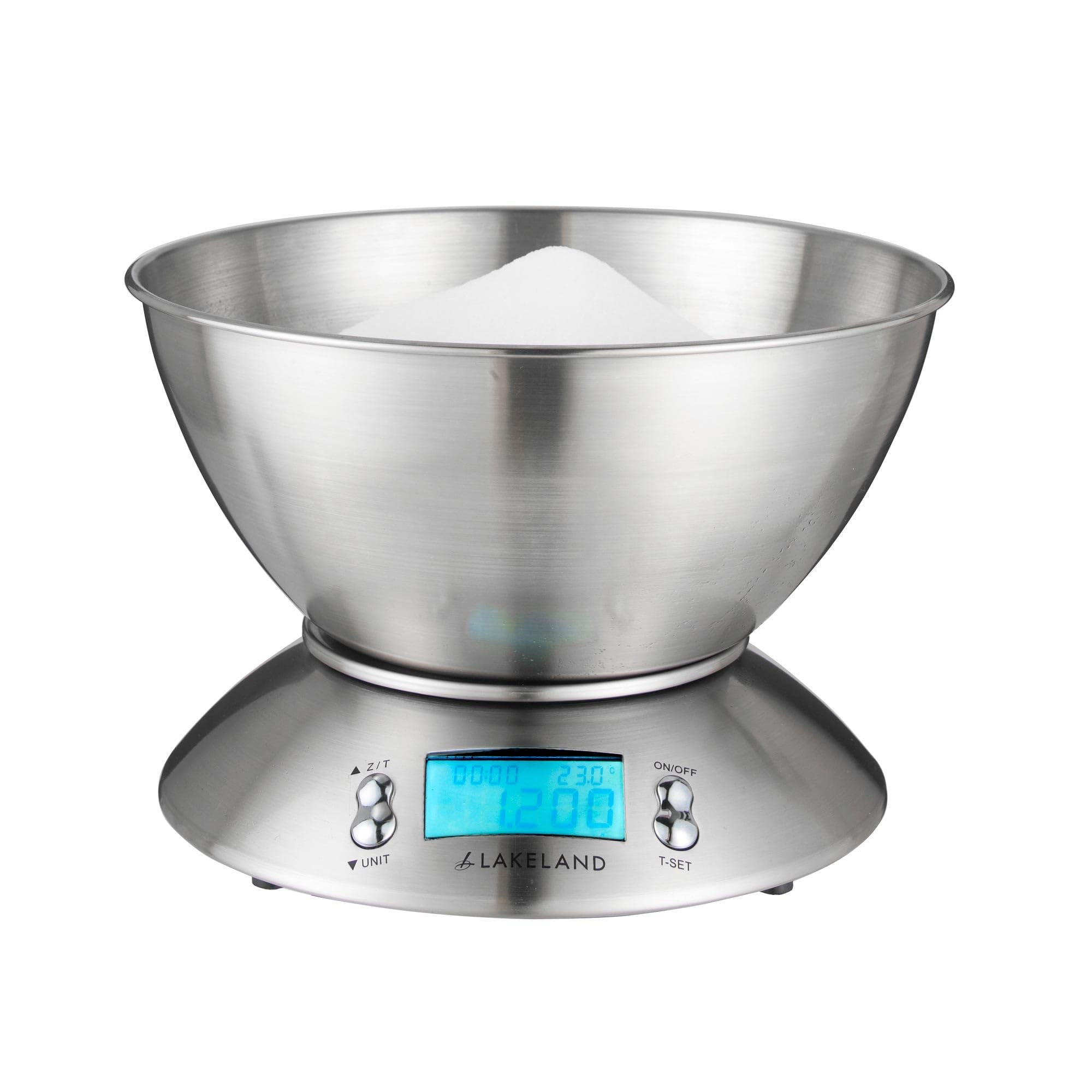 Lakeland Silver Stainless Steel Digital Kitchen Weighing Scales