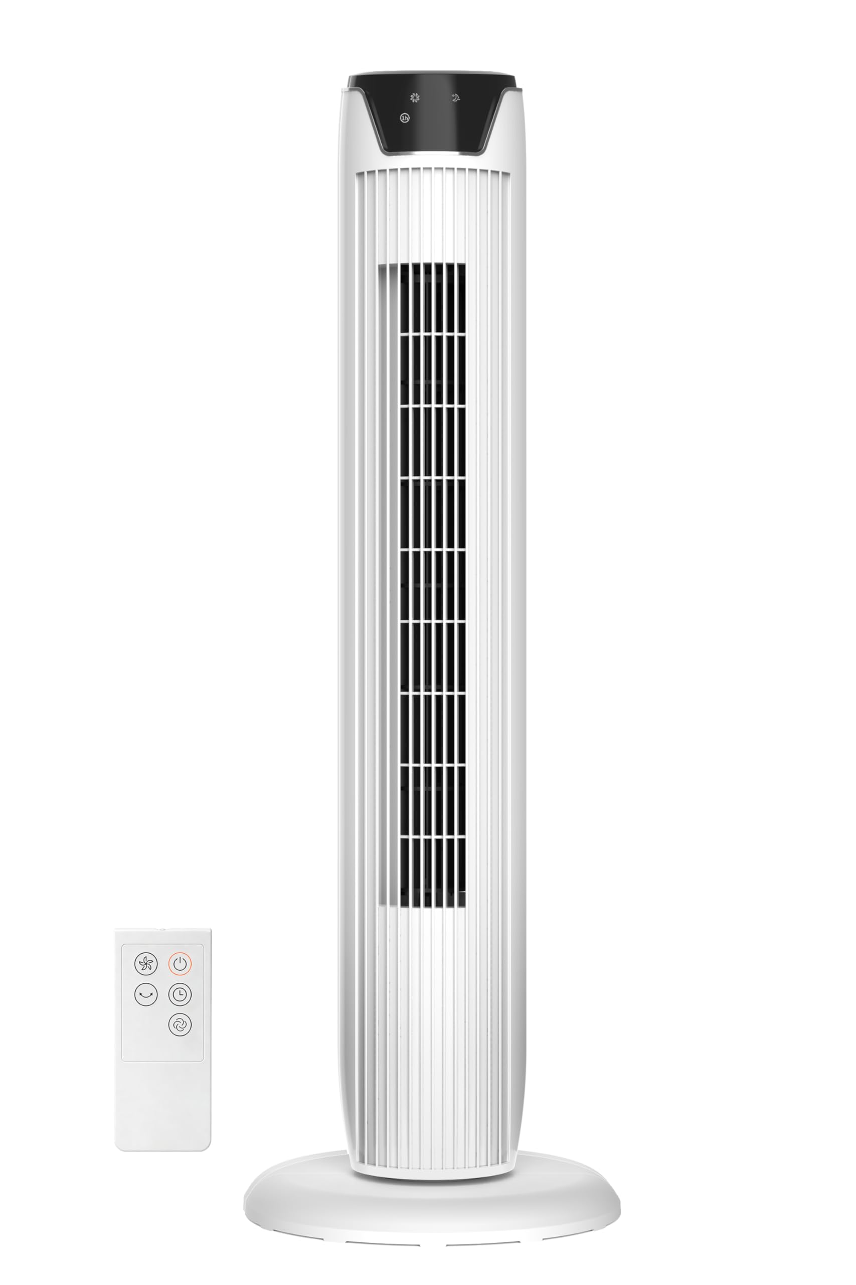 Midea Ventilatore Torre con Telecomando FZ10-17JRSE(WH) Flusso d’Aria 7 m/s, Oscillazione 90°, 3 Velocità e 3 Modalità, Timer 7h, Motore 45W, Silenzioso