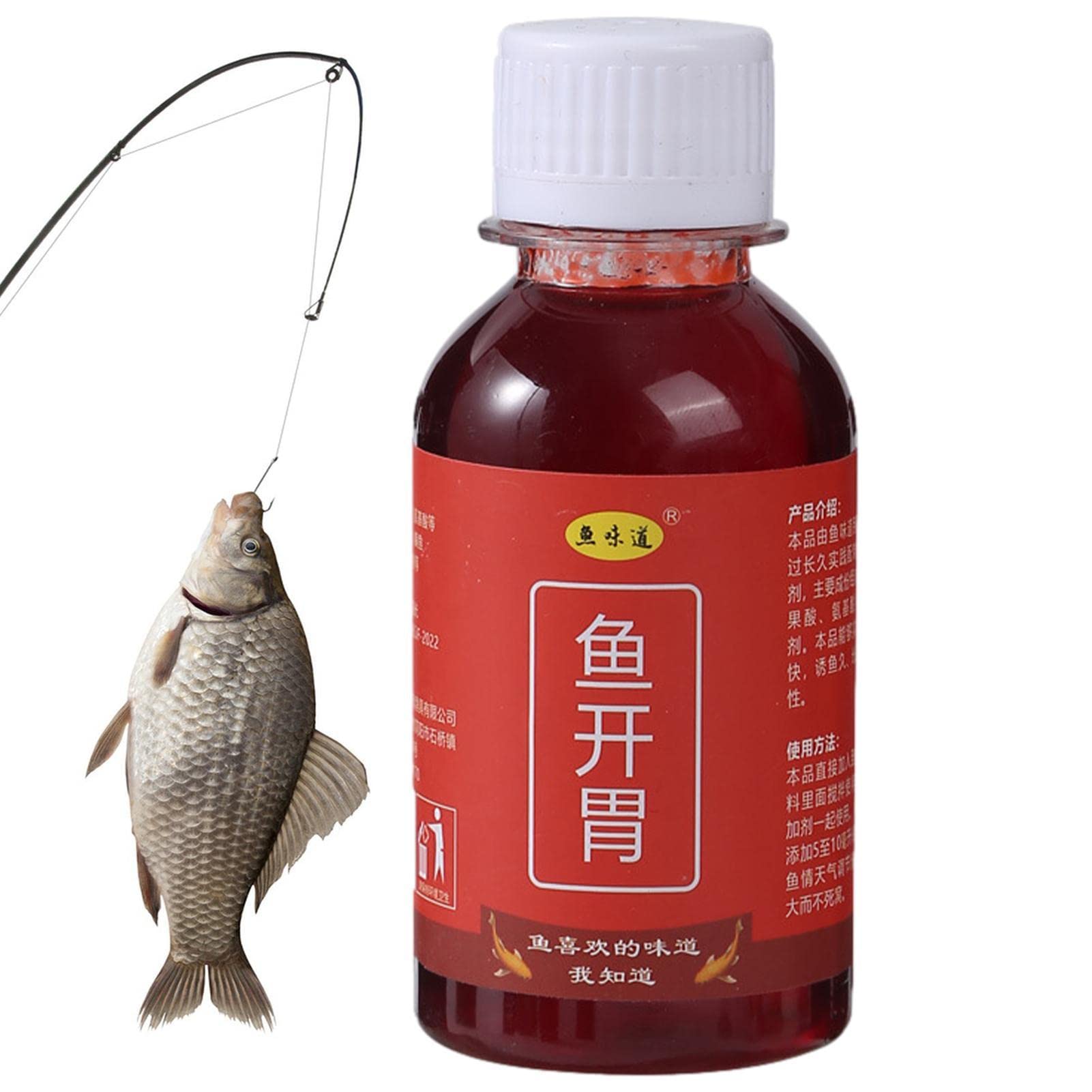 Fishing Bait Additive Liquid | 4.22oz Fish Scent Attractant - High Concentration Fish Lure Enhancer Amino Acid Element Powerful Attractants for Fish