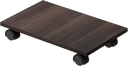 Bestier Soporte de CPU para computadora, soporte de torre para computadora, soporte para PC, soporte para CPU con 4 ruedas giratorias debajo del