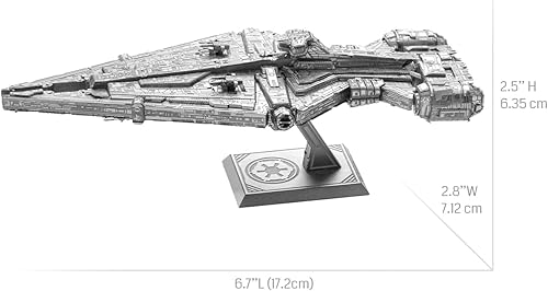 Miniatura 3 de Fascinations Metal Earth Premium Series Star Wars Imperial Light Cruiser 3D Kit de modelo de metal con pinzas