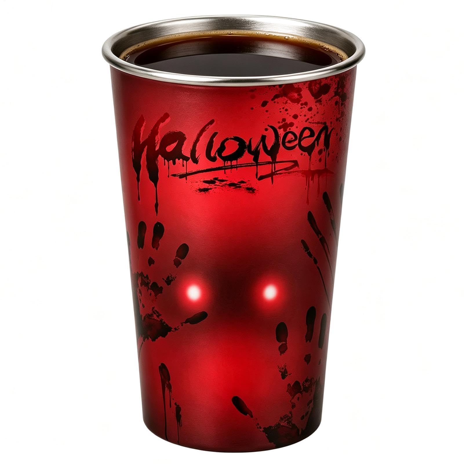 Taza de Halloween de cambio térmico para noches de pelis de terror y café
