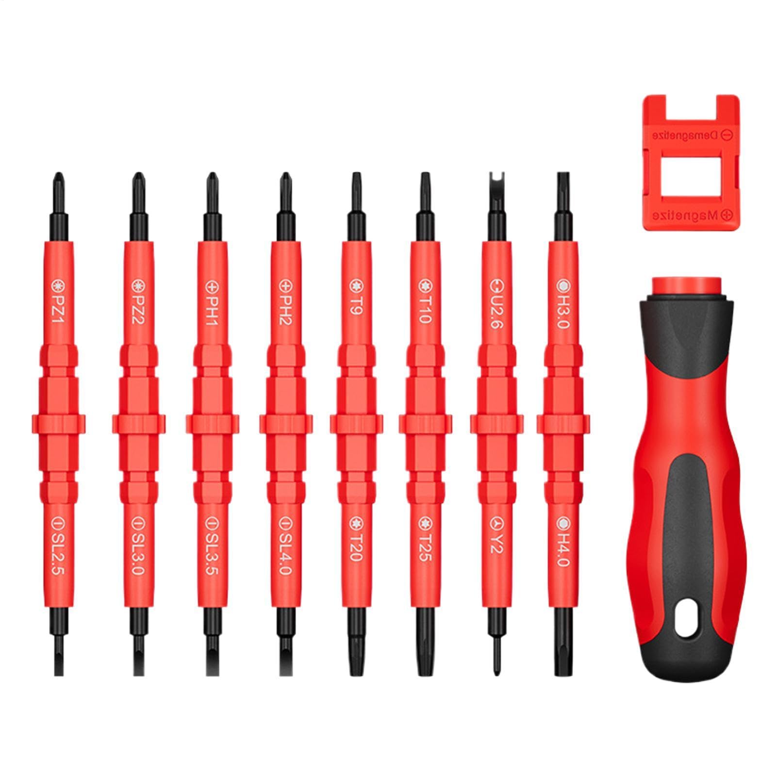 Kit tournevis précision 18-en-1 avec magnétiseur portatif pour atelier