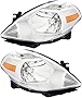 For Nissan Versa Sedan Headlights Lamps Set 2007 2008 2009 2010 2011 Halogen Driver and Passenger Side