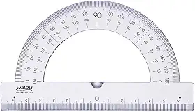Transferidor 180° x 10 unidades, Waleu 10290001, Multicor
