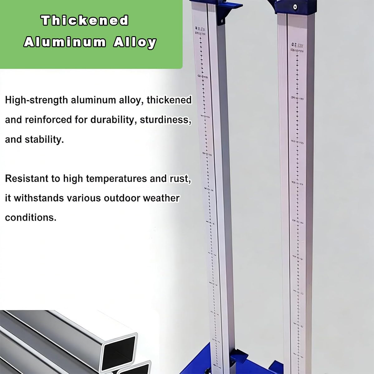 Hochspring-Ständer-Set, verstellbarer Aluminiumrahmen mit solidem mobilen Eisensockel, Höhenbereich 30–230 cm, ideal für Leichtathletik- und Fitnessstudio
