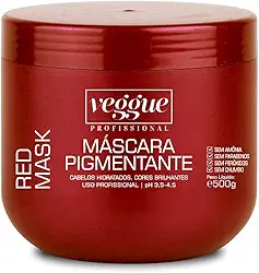 Máscara Pigmentante, Tonalizante, Red Vermelho Veggue Profissional 500g