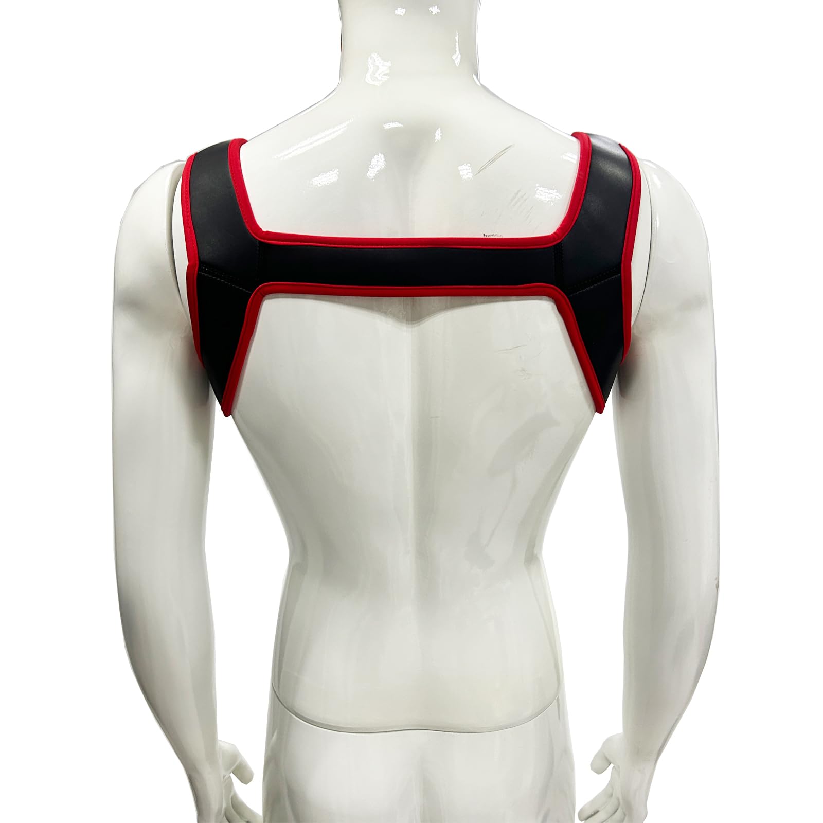 ZUYPSK Body para hombre, arnés de neopreno con aspecto mojado, chaleco para el pecho, camisas, camiseta interior para hombre