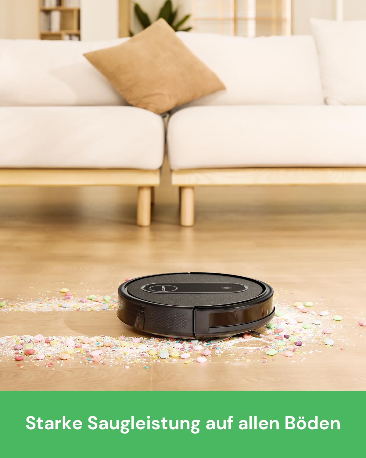 Vactidy Nimble T7 Saugroboter mit Wischfunktion mit 2800Pa Saugkraft, Wischroboter mit 120Min Laufzeit, Staubsauger Roboter mit Wischfunktion mit Alexa&App&Siri Steuerung für Tierhaare/Teppich