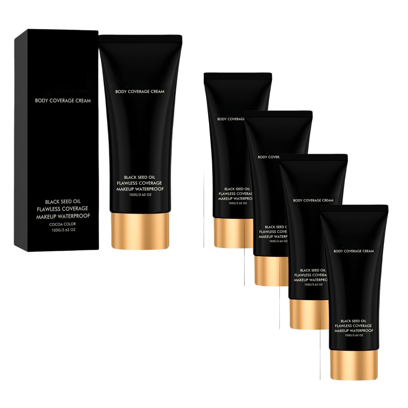 Waterproof Leg & Body Makeup, Blemish Covering Foundation, Long Lasting Cream, Waterproof and Transfer Resistant Body Coverage Perfector Long-Lasting Sweat