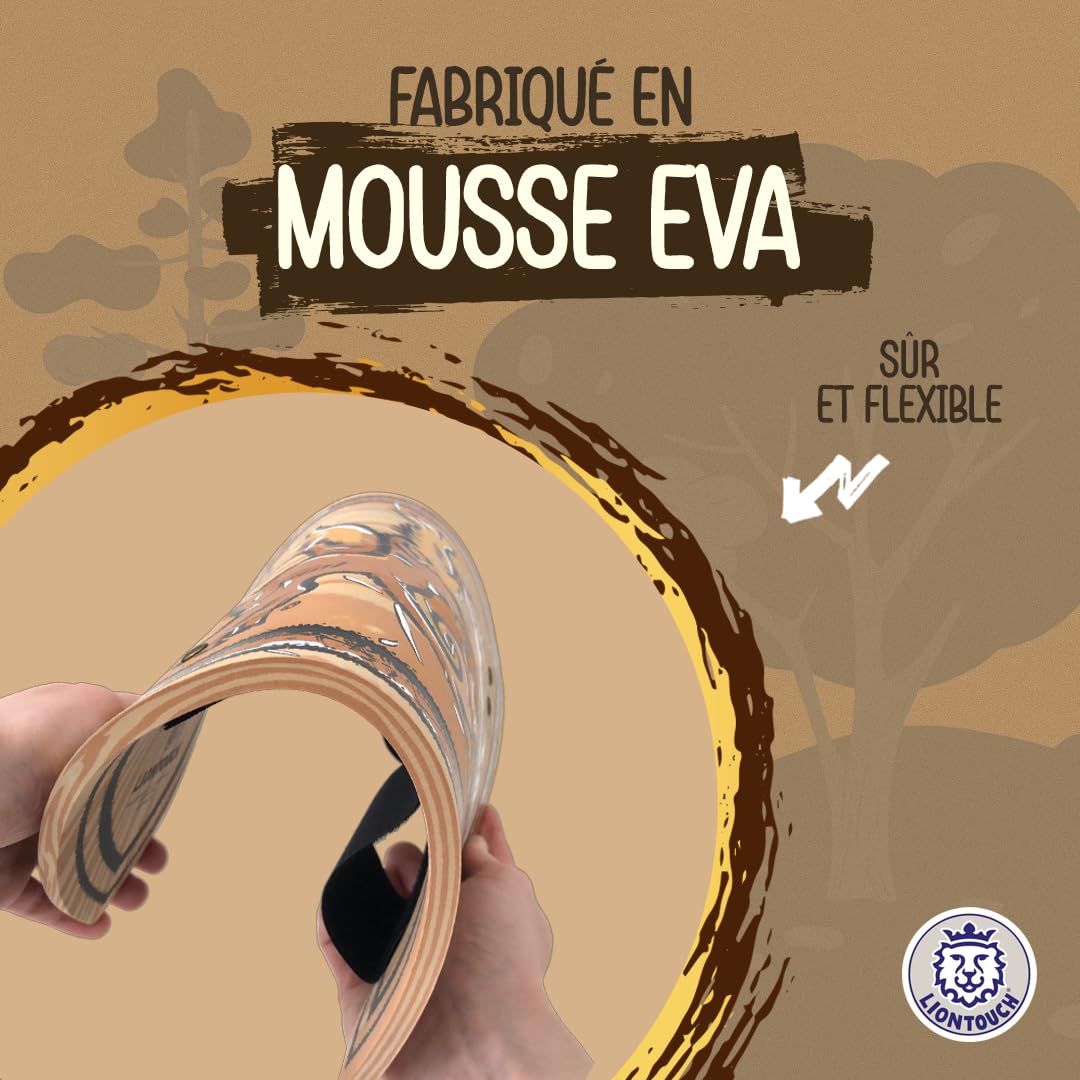 Liontouch – Ensemble WoodyLion Épée, Bouclier Et Dague En Mousse EVA Imitation Bois – Jeux De Rôle Sécurisés Pour Enfants De 3 à 8 Ans – Accessoires De Déguisement Flexibles Et Ultra-résistants