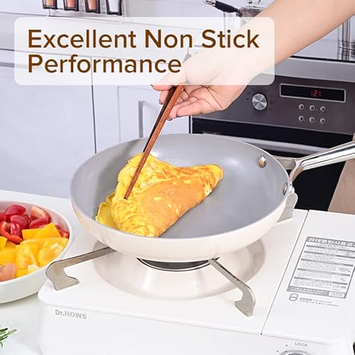 Jeetee Ceramic Cookware Set, White Pots And Pans Set Nonstick,7 Pcs Kitchen Induction Sets, Ptfe & Pfoa Free, Oven Safe, Compatible With All Stoves- Cream #TOP1