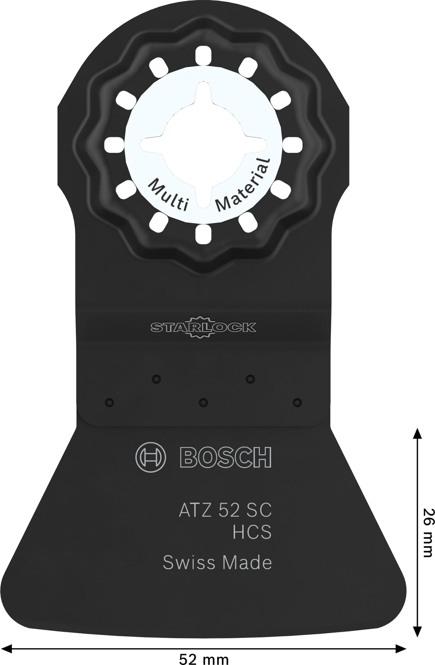 ATZ 52 SC Multi Material Tauchsägeblatt, Starlock, 52 x 26 mm, 10-teilig