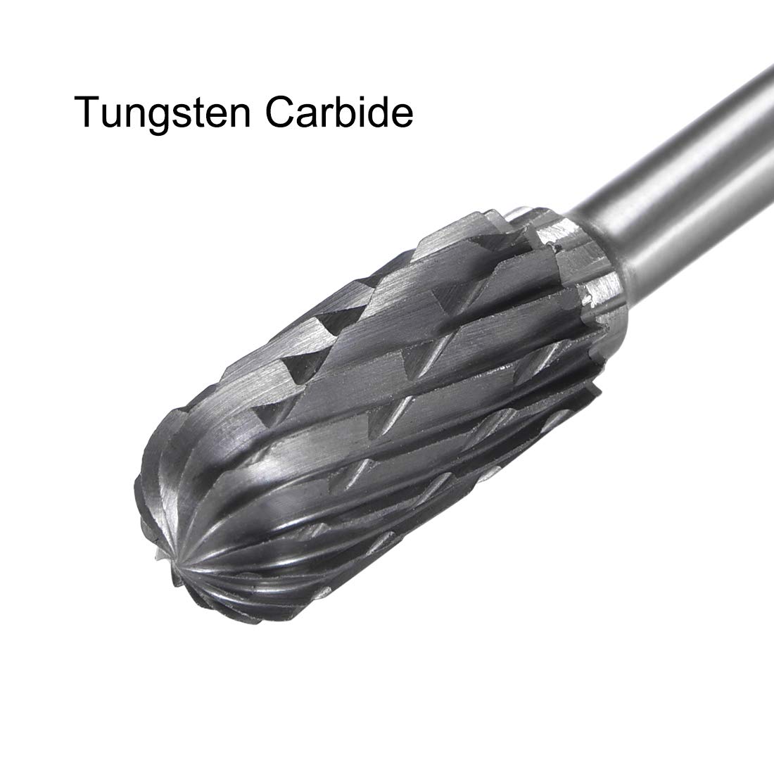 uxcell 3pcs Tungsten Carbide Rotary Files 1/8" Shank, Double Cut, 6mm Dia — Amazon image 3