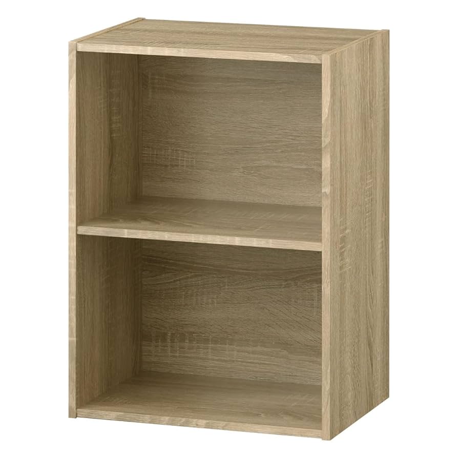 【新品】大容量カラーボックス　2台セット　A4対応　本棚（アッシュブラウン） アイリスオーヤマ 棚 本棚 カラーボックス 2段 A4ファイル対応