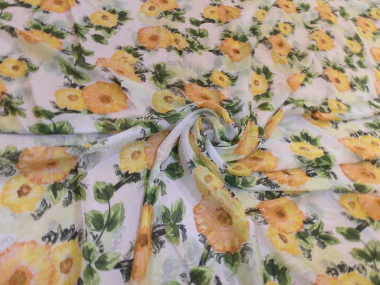 Silk Digital Printed Fabric-Resortwear Silks : Buy Online at Best 