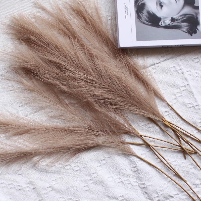 Hierba Pampas Grande 55CM 10PCS Decorativa Artificial miniatura 4