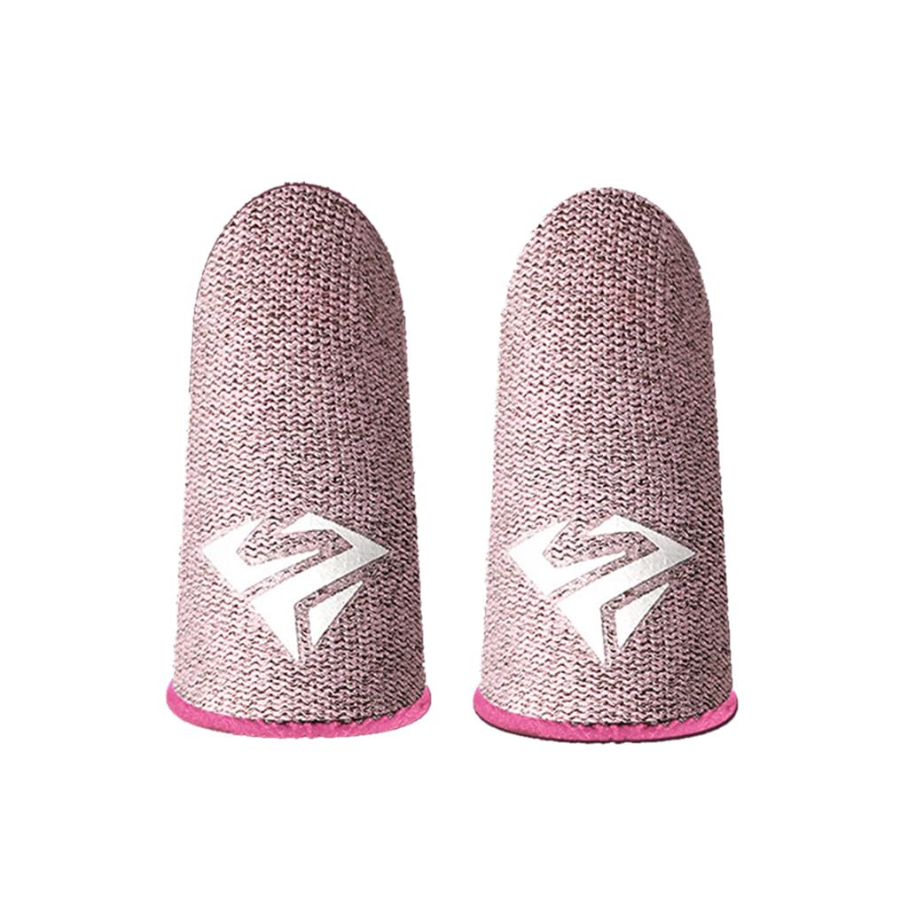 Maxtonser 2Pcs Breathable Gaming Finger Sleeves Game Gloves Anti-Sweat Thumb Finger Cots Fingertip Cover for Mobile Games