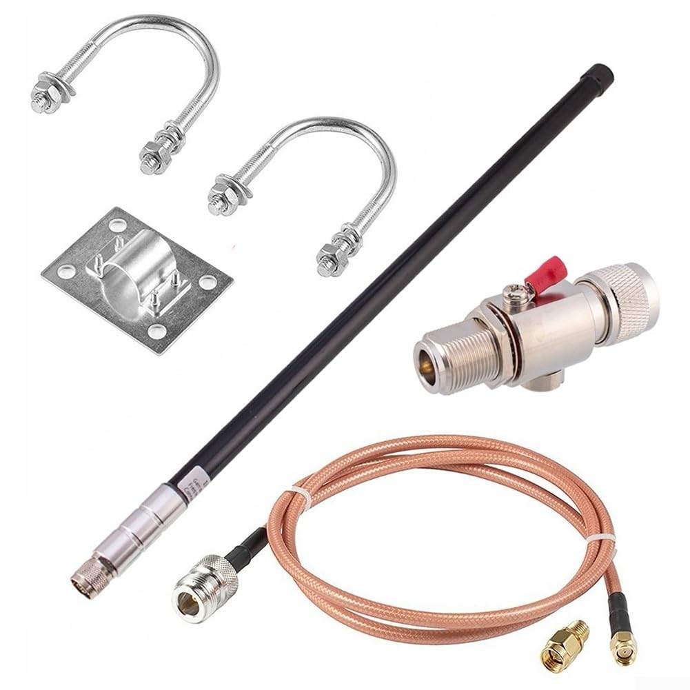 12dBi für lorawan 868MHz für Helium Hotspot Miner - Wasserdicht Glasfaser mit N-Stecker und Kabel für HNT Mining