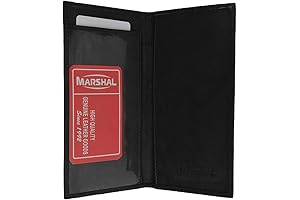 Genuine Leather Simple Checkbook Wallets for Men - mw156cf, Black