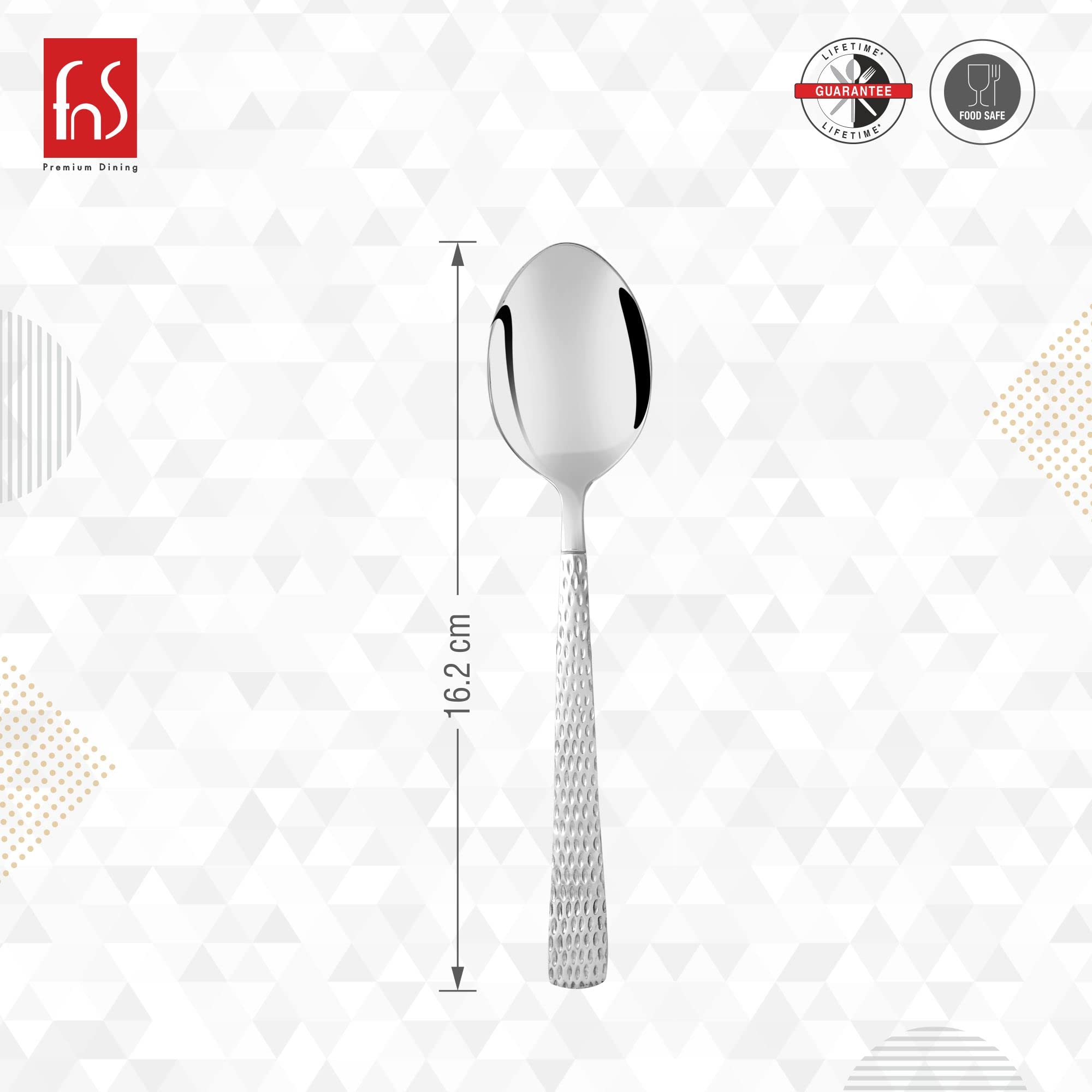 FNS Madrid Stainless Steel Spoon Set - 6 Piece -4