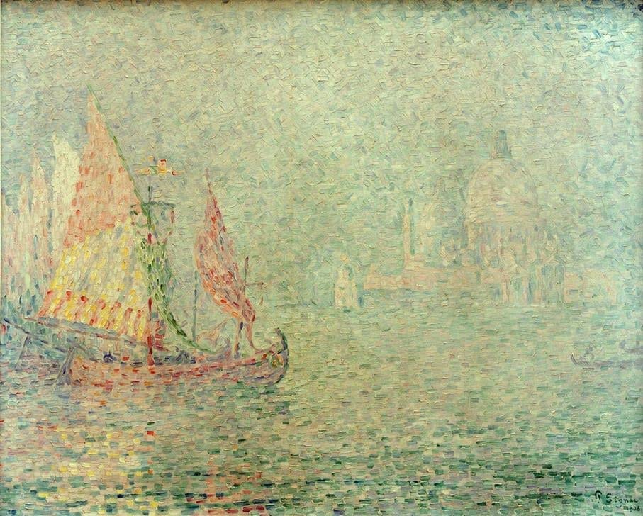 Venise Brume Paul Signac poster 58x90 cm impression sans cadre