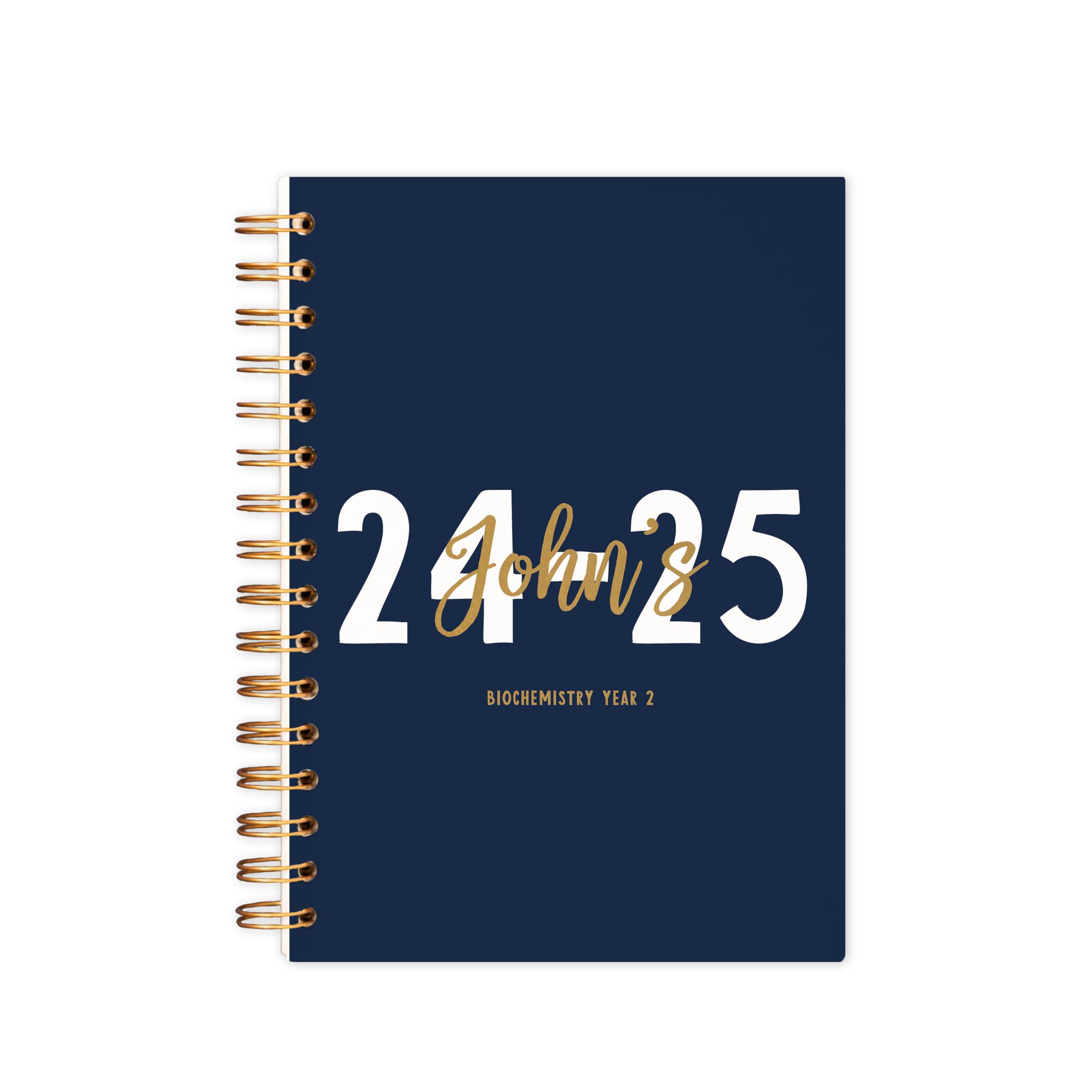 Manta Makes personalised Academic diary 2025-2026 week to view | 2025/26 | mid year | a4 a5 | planner 25-26 (Navy, A4 Softback) — image 1
