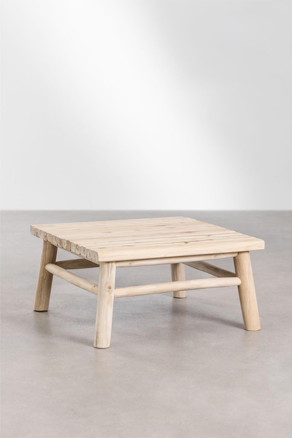 SKLUM Table Basse Carrée en Bois de Teck (80x80 cm) Narel