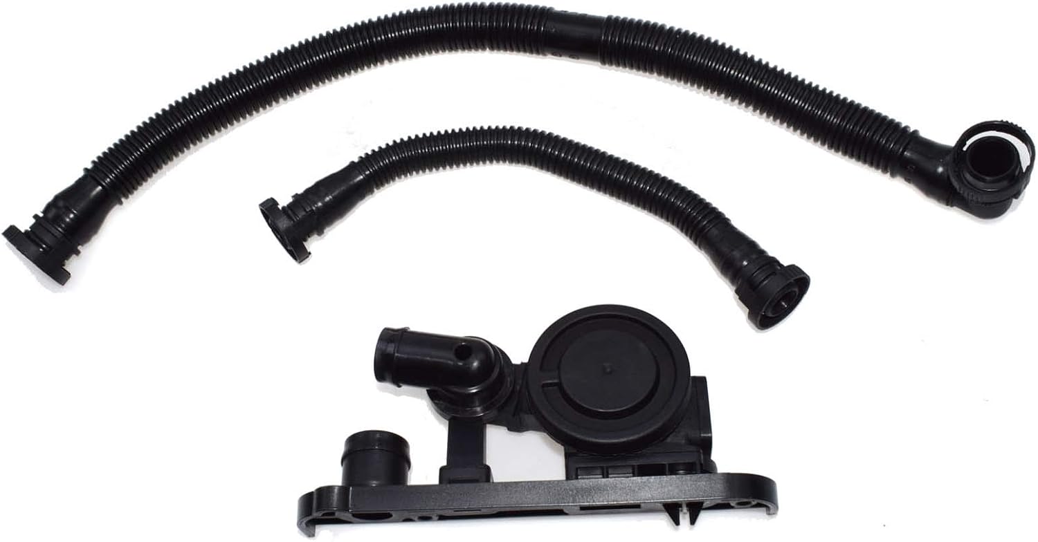 NEW Crankcase Vent Valve & Hose Set For VW Golf Jetta Passat AUDI A3 A4 TT 2.0T