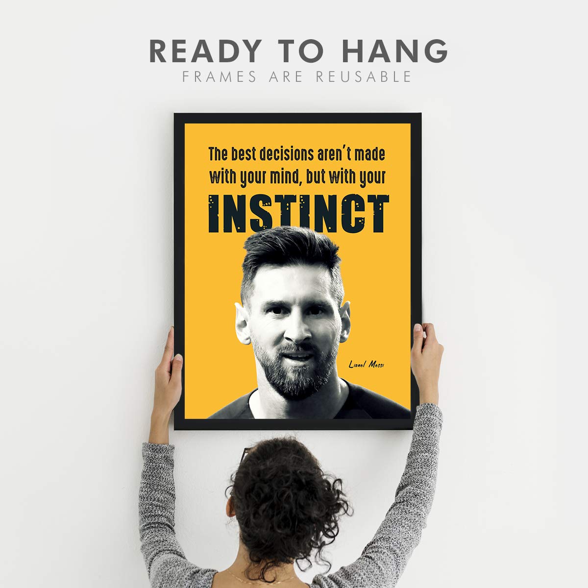 Buy Chaka Chaundh Lionel Messi quotes posters Messi quotes frame