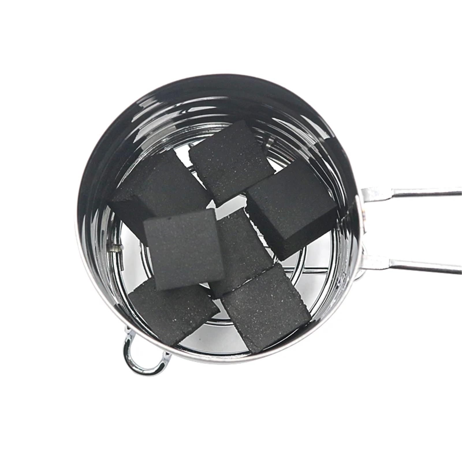 Cesta De Carbón Cesta for cachimba de Barril de carbón de Encendido de Acero Inoxidable, Accesorios for Soporte de carbón Shisha, 1 ud. para Barbacoa
