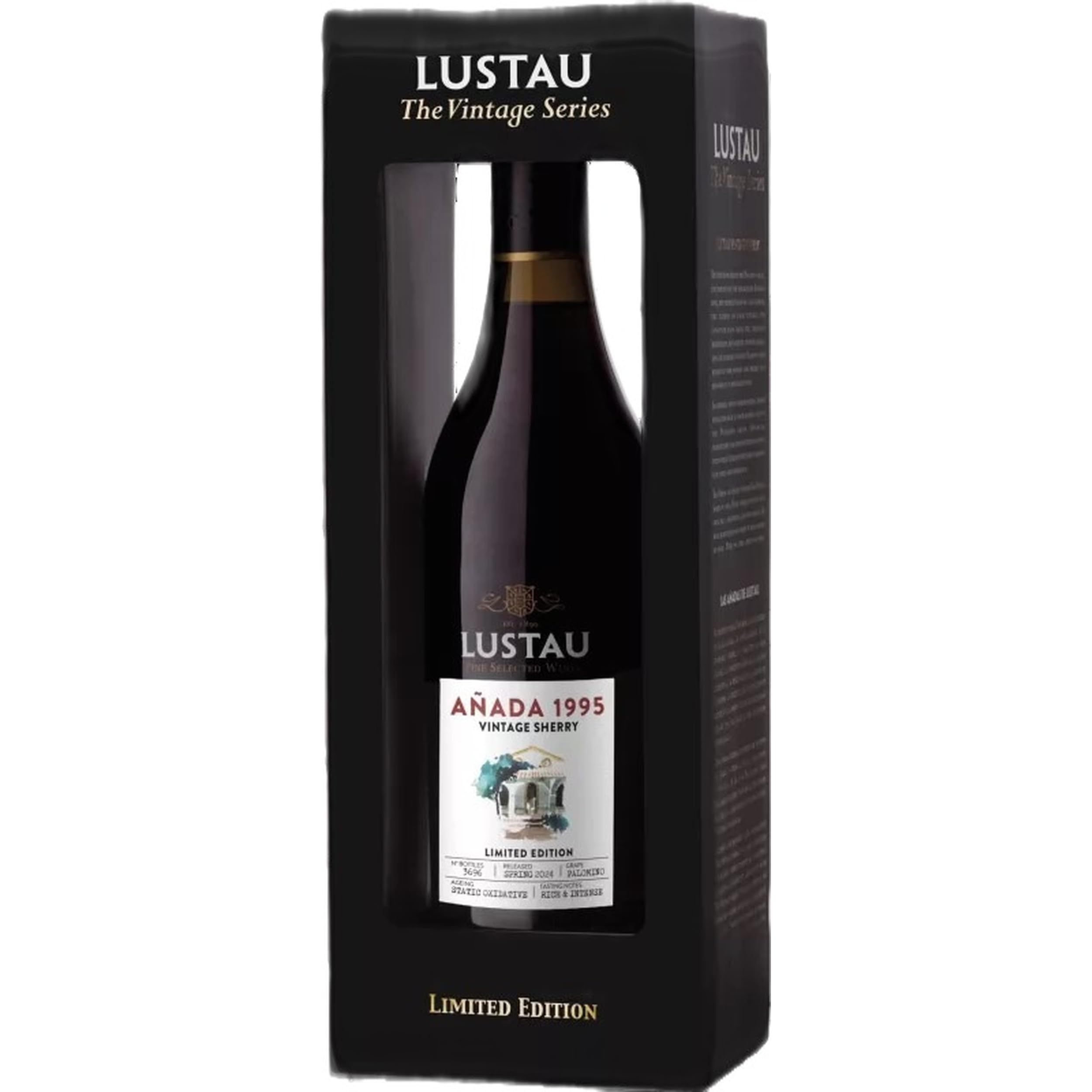Lustau Vintage Sherry Añada 1995 Jahrgangs Sherry aus Jerez Süss Spanien inkl. FeinWert E-Book (1 x 0.5 l)