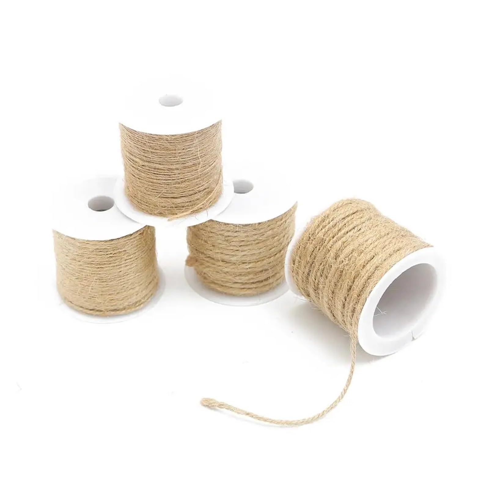 Twine Burlap Hessian Jute Twine Cord Hemp Rope String Wedding Strings DIY Scrapbooking Florists Craft Decor(2mm 8m)
