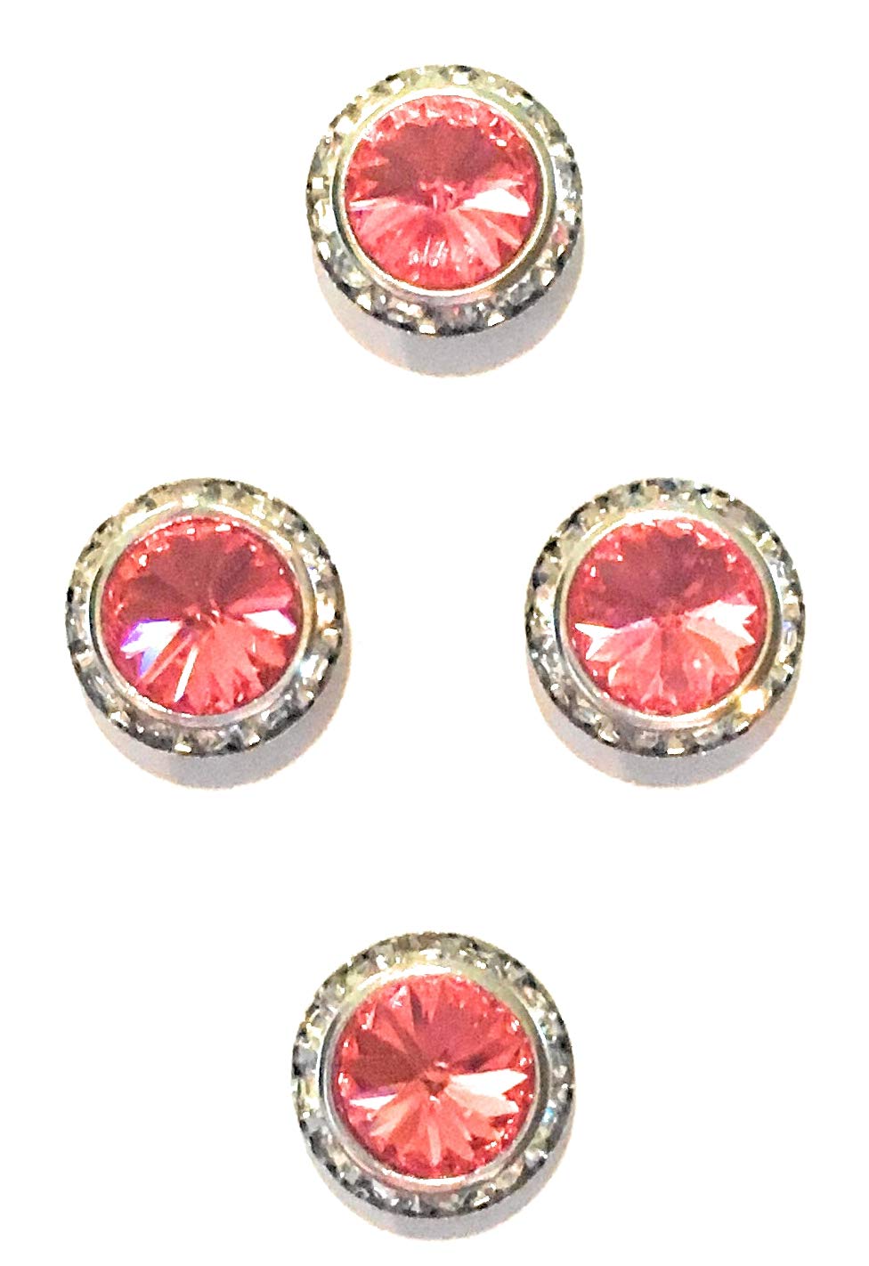 Padparadcha Magnetic Number pins Horse Show Number Magnet Holder Austrian Crystals