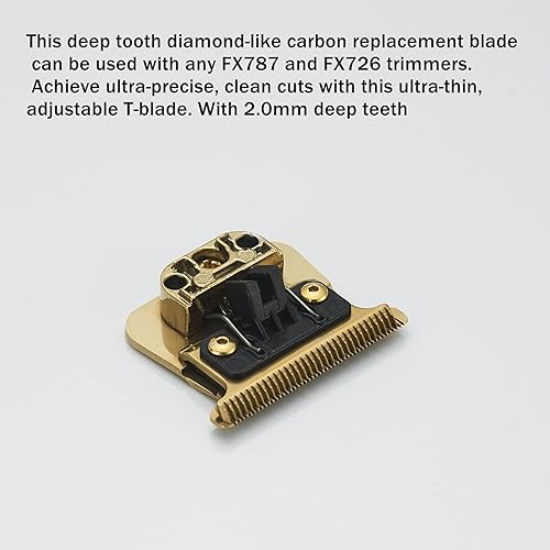 Miniatura 3 de Cuchillas de repuesto DLC 20 compatibles con BaBylissPRO FX787FX787GFX787B2FX787RGFX787S y FX726 para recortadoras de pelo FX787 y recortadoras