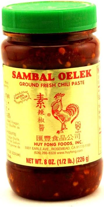 HUY FONG, PASTE,SAMBAL OELEK CHILI 8 OZ