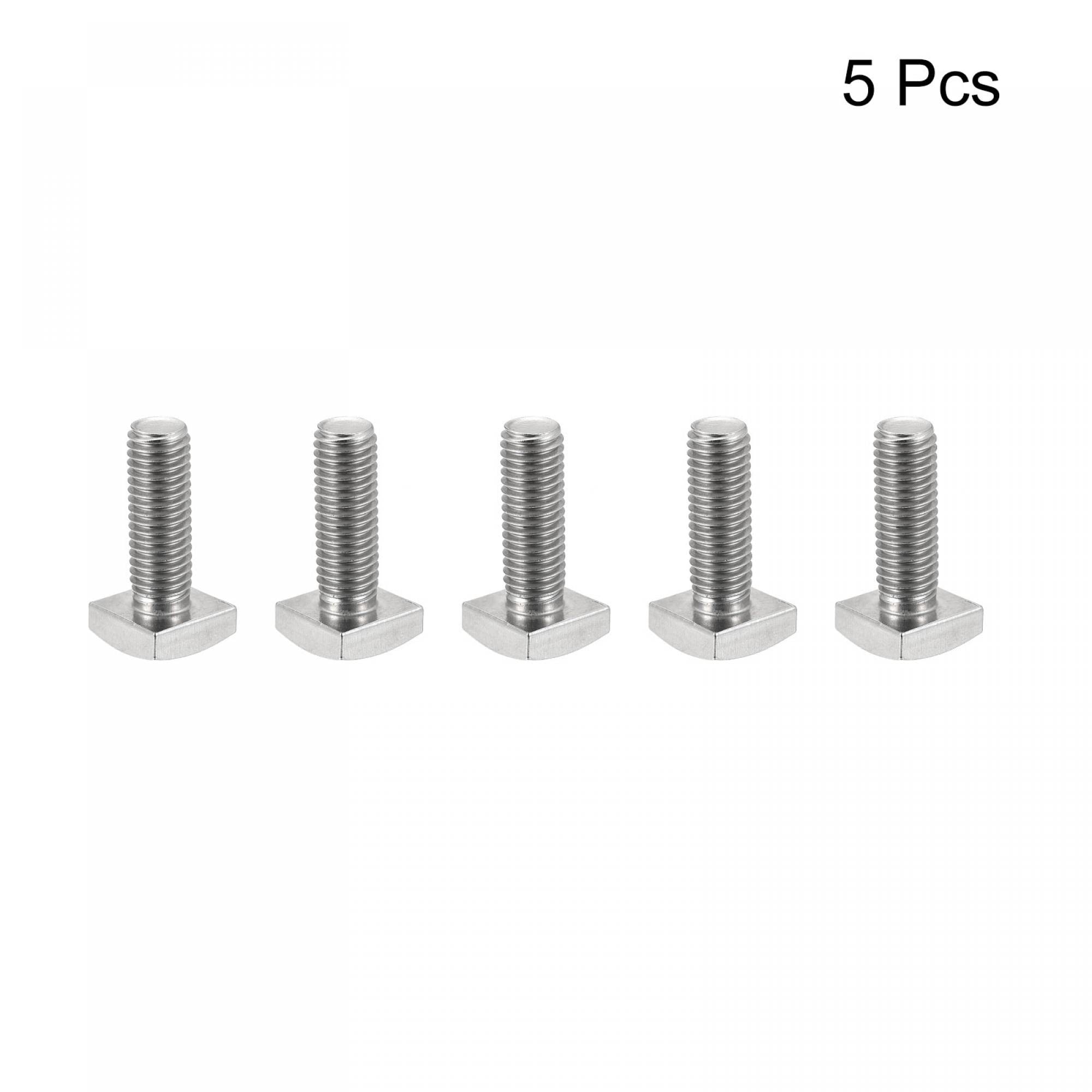 sourcing map Lot de 5 boulons à tête carrée M10 x 30 mm en acier inoxydable 304 de qualité C