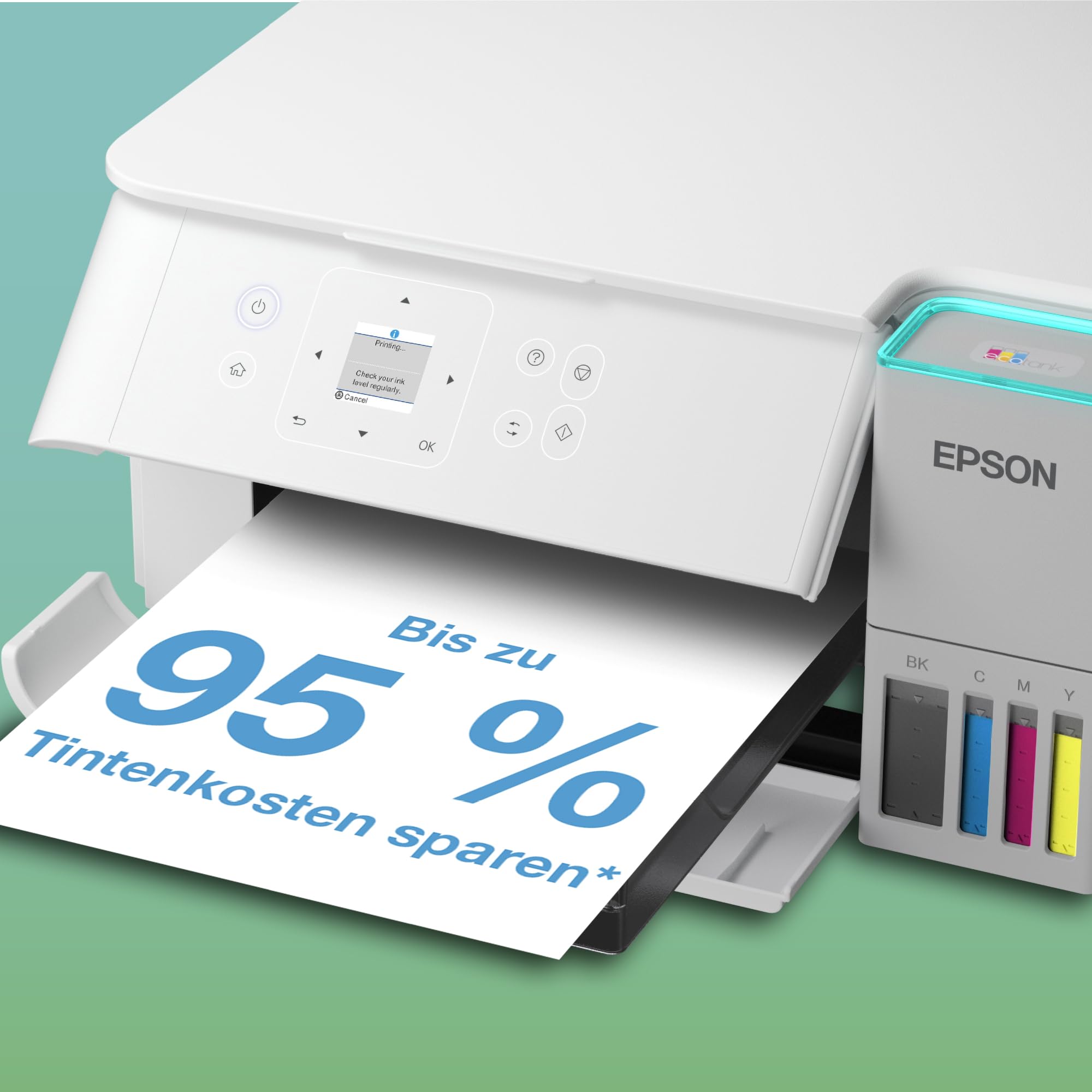 Epson EcoTank ET-2956 Weißer A4-Multifunktionsdrucker mit Wi-Fi & AirPrint Tintentank – Bild 8