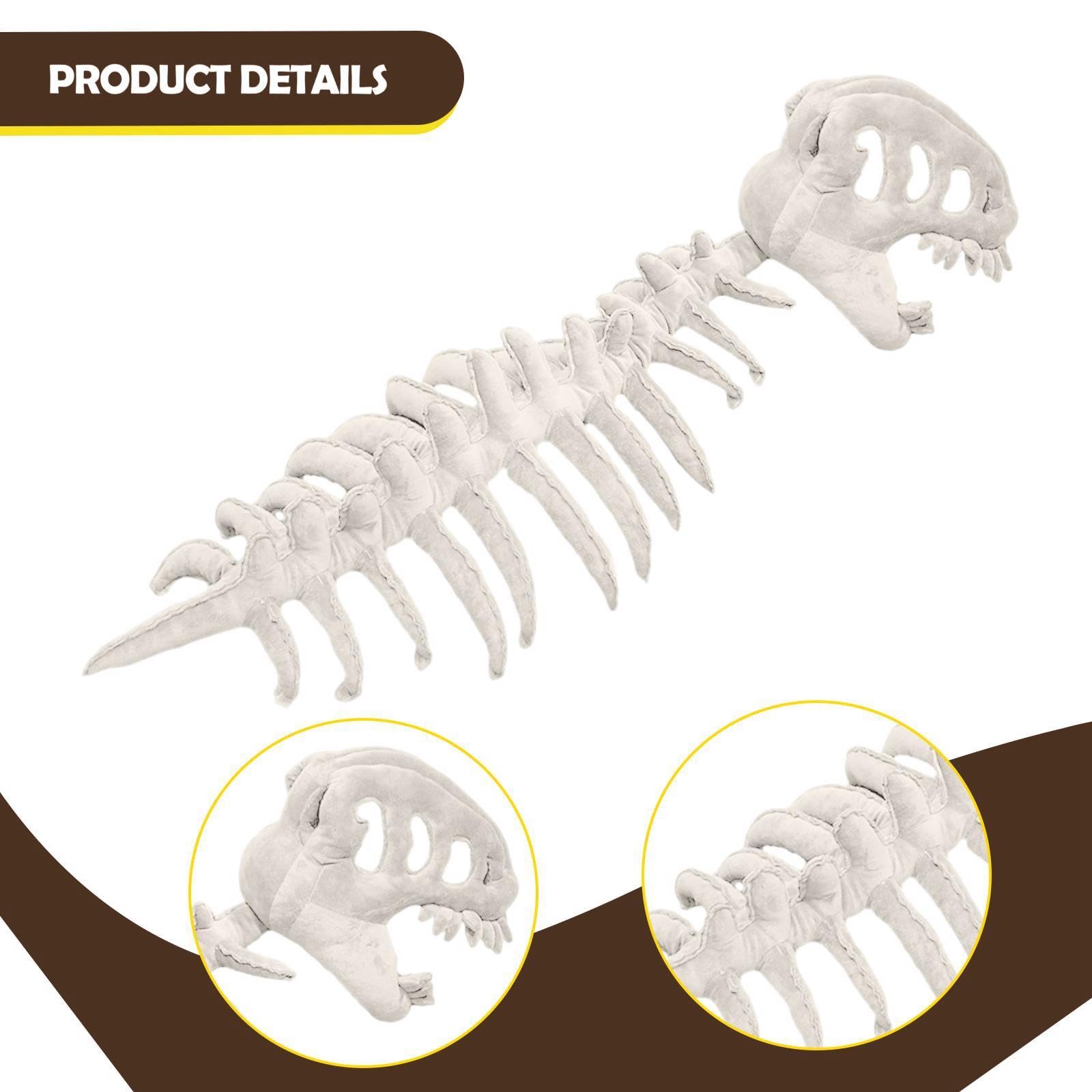 Qianly Accessori realistici per costume da scheletro di dinosauro per Halloween, cosplay.