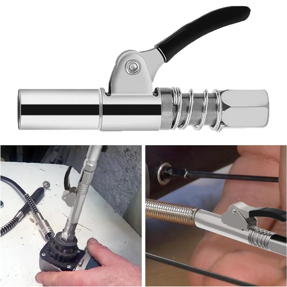 Raccord Pistolet à Graisse Avec Tuyau 30cm - Universel M6 à M14 - Pour Lubrification Machines