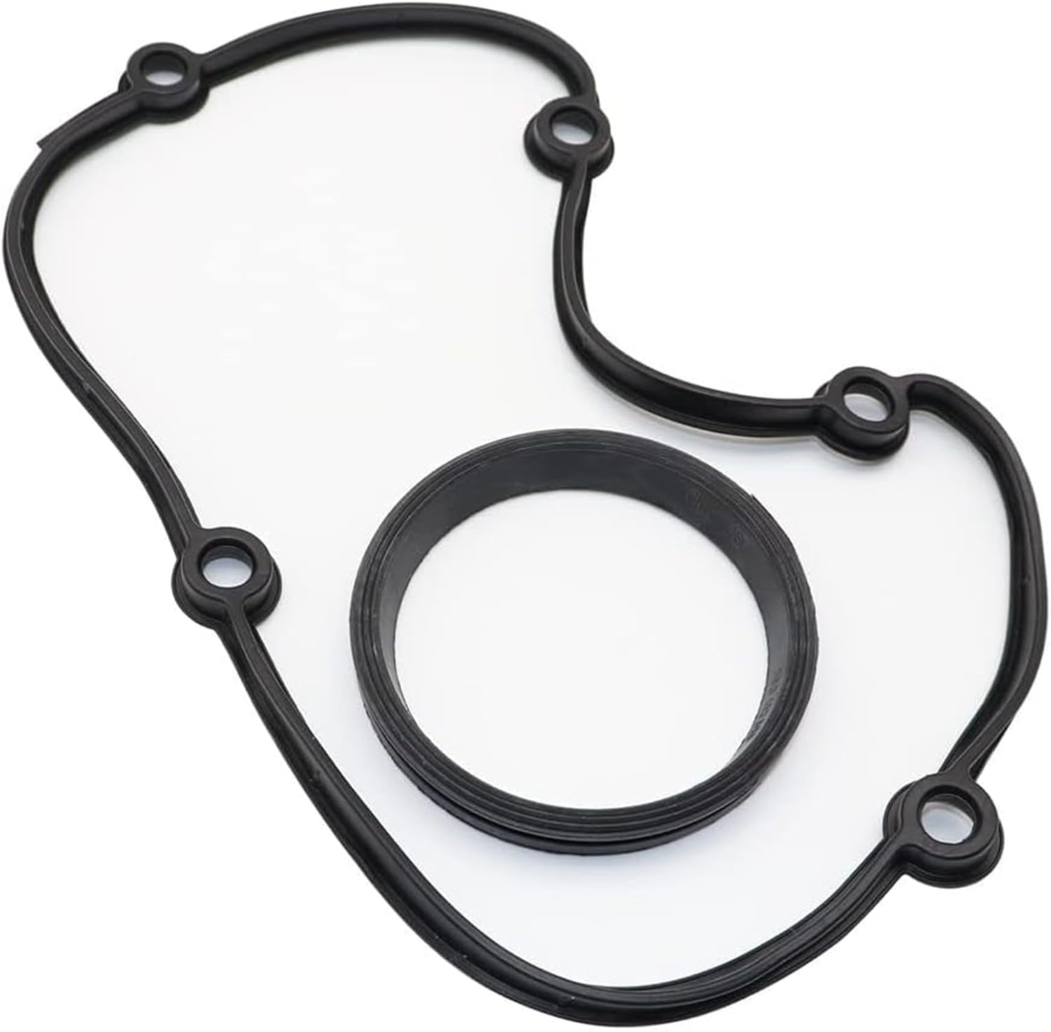 FZJDSD Upper Timing Chain Cover Gasket Seal Kit Compatible with VW Beetle CC Golf Jetta Passat Tiguan Compatible with Audi A3 A4 A5 A6 A8 Q3 Q5 S4 S5 S6 S8 2005-2017 Replaces 06H103483C 06H103483D